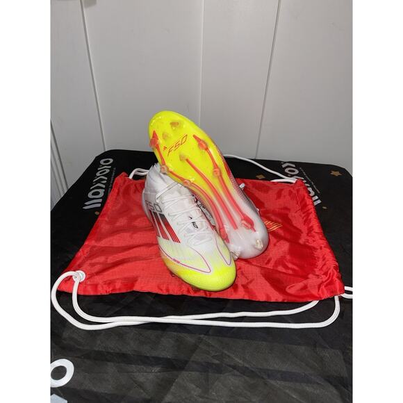 New Women’s Sz 7.5 Adidas F50 Elite Mid FG Soccer Cleats White IE1457. - Picture 5 of 7